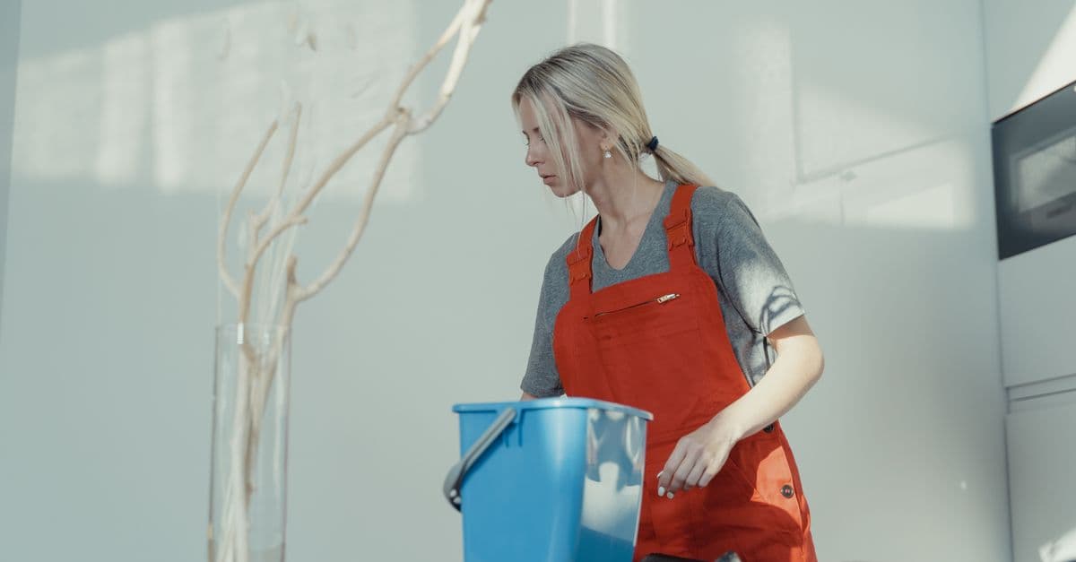Cleaners at work