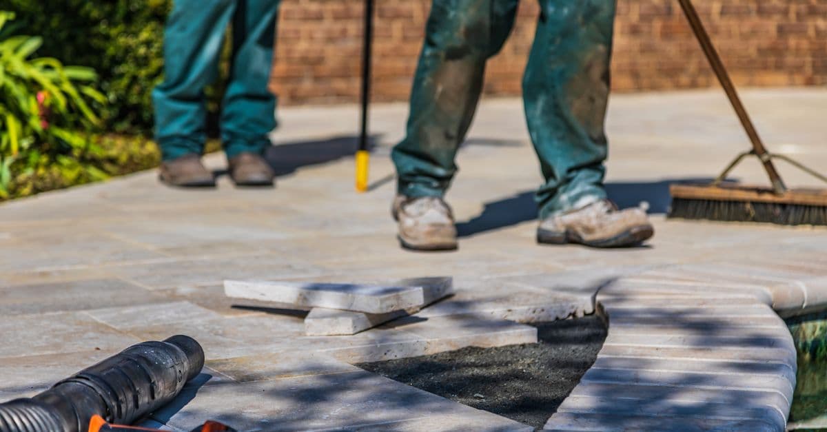 Tilers at work