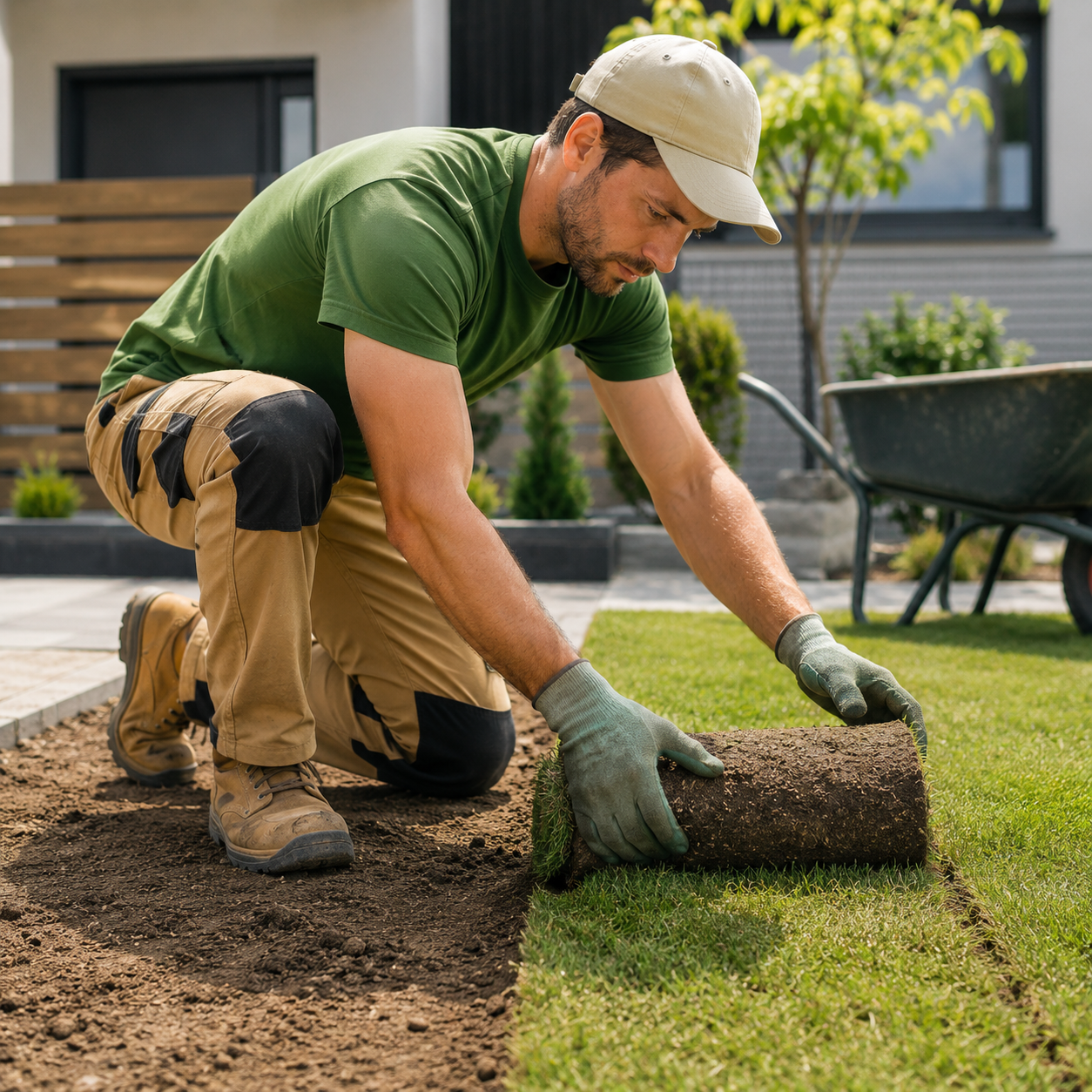 Plumber working on-site for Galaxera trade business workflow