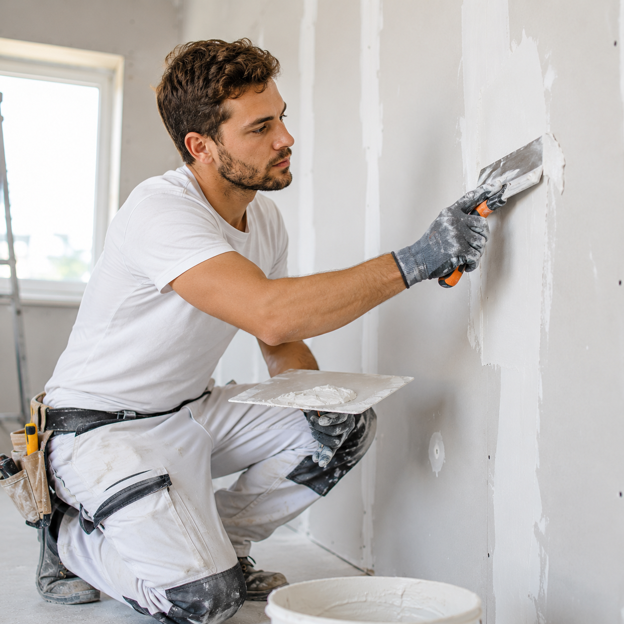 Landscaper working on-site for Galaxera trade business workflow