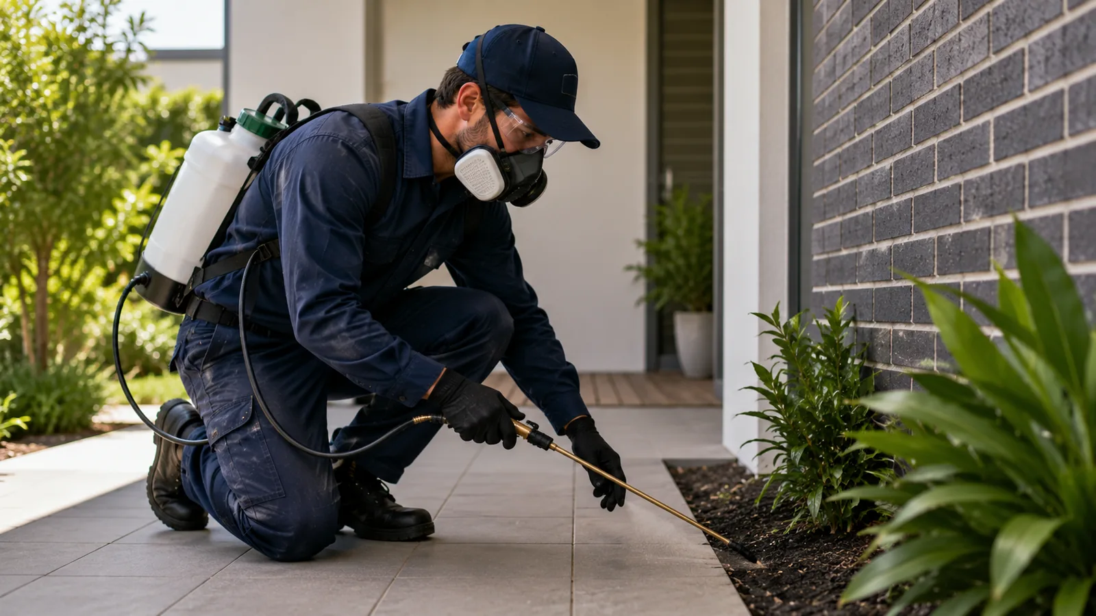 Pest Control on site — the kind of work Galaxera handles the admin for